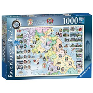 Ravensburger (15167) - "Our Native Lands No.2, The North & Southern Scotland" - 1000 pièces