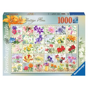 Ravensburger (19514) - "Vintage Flora" - 1000 pièces