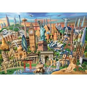Ravensburger (19798) - "World Landmarks" - 1000 pièces