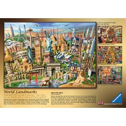 Ravensburger (19798) - "World Landmarks" - 1000 pièces