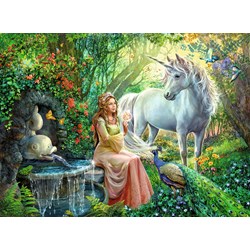Ravensburger (10559) - "Princess and Unicorn" - 100 pièces