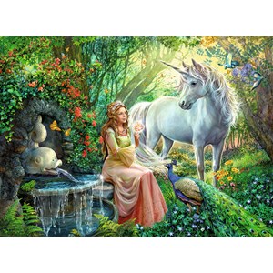 Ravensburger (10559) - "Princess and Unicorn" - 100 pièces