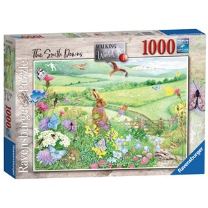 Ravensburger (15176) - Anne Searle: "Walking World, South Downs" - 1000 pièces