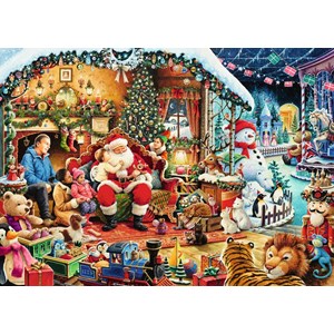 19€05 sur Puzzle Père Noël en 1000 pièces Défiez-vous avec des Cadeau  d'anniversaire - Blanc - Puzzle - Achat & prix