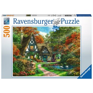 Ravensburger (14792) - "Cottage en Automne" - 500 pièces