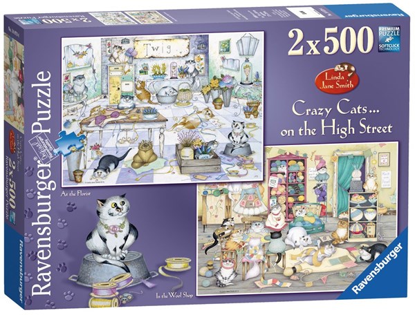 Ravensburger (14079) - Linda Jane Smith: "On the High Street" - 500 pièces