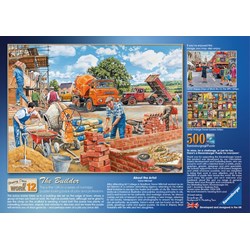 Ravensburger (14736) - Trevor Mitchell: "The Builder" - 500 pièces