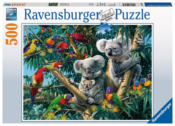 Ravensburger (14826) - "Koalas dans l'Arbre" - 500 pièces