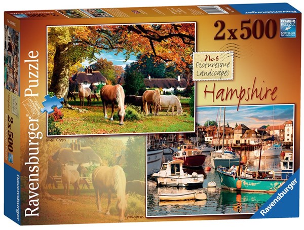 Ravensburger (14081) - "Picturesque Hampshire" - 500 pièces