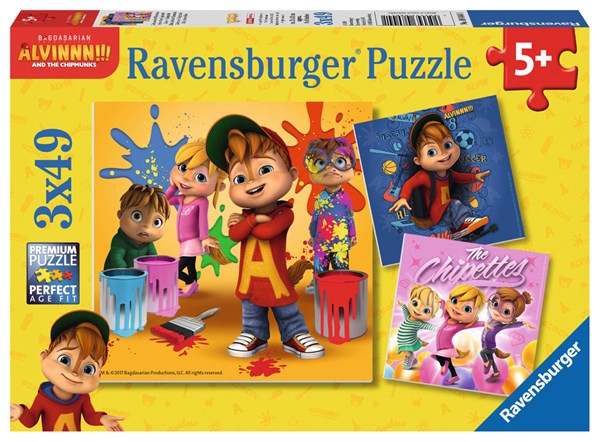 Ravensburger (08044) - "Alvin et les Chipmunks" - 49 pièces