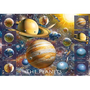 Ravensburger (10853) - "The Planets" - 100 pièces