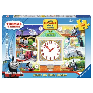 Ravensburger (07327) - "Thomas Right on Time Puzzle" - 60 pièces