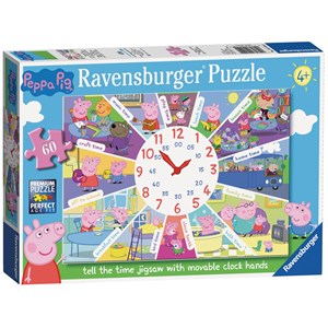 Ravensburger (09510) - "Peppa Pig Clock Puzzle" - 60 pièces
