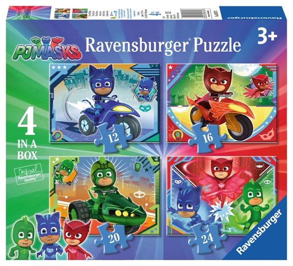 Ravensburger (06974) - "PJ Masks" - 12 16 20 24 pièces