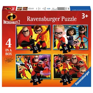 Ravensburger (06970) - "The Incredibles 2" - 12 16 20 24 pièces