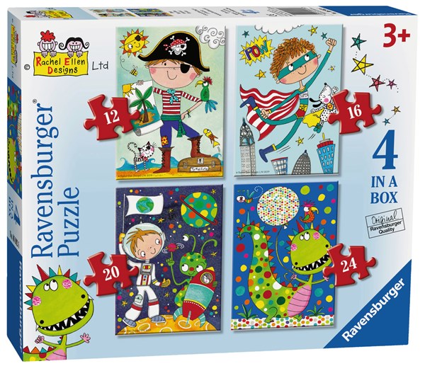 Ravensburger (06902) - "Boys" - 12 16 20 24 pièces