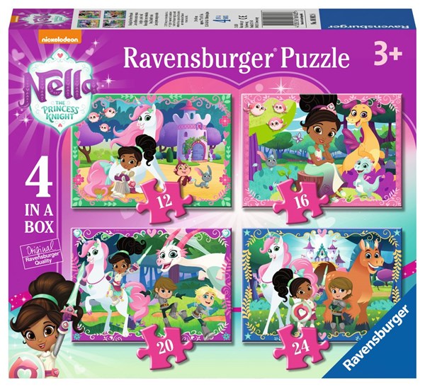 Ravensburger (06982) - "Nella the Princess Knight" - 12 16 20 24 pièces