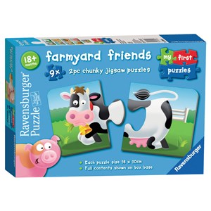 Ravensburger (06904) - "Farmyard Friends" - 2 pièces