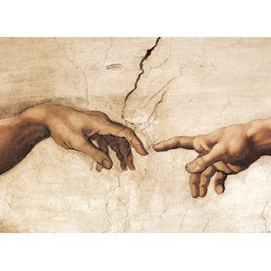 Eurographics (6000-2016) - Michelangelo: "La Création de l'Homme" - 1000 pièces