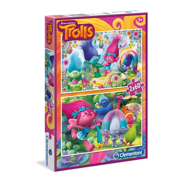 Clementoni (07128) - "Trolls" - 60 pièces