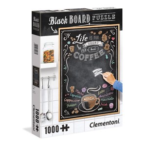 Clementoni (39466) - "Black Board Coffee" - 1000 pièces