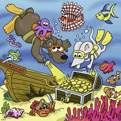 Ravensburger (08042) - "Mauseschlau et Bärenstark" - 49 pièces