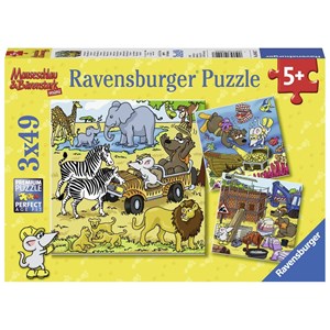Ravensburger (08042) - "Mauseschlau et Bärenstark" - 49 pièces