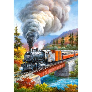 Castorland (B-53216) - "Train Crossing" - 500 pièces