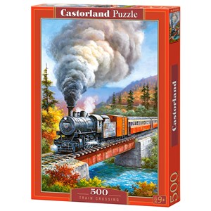 Castorland (B-53216) - "Train Crossing" - 500 pièces