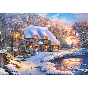 Castorland (B-53278) - "Winter Cottage" - 500 pièces