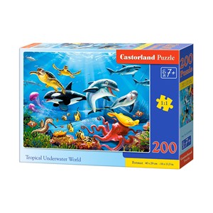 Castorland (B-222094) - "Tropical Underwater World" - 200 pièces