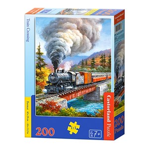 Castorland (B-222070) - "Train Crossing" - 200 pièces