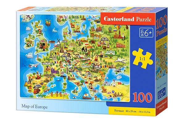 Castorland (B-111060) - "Carte d'Europe" - 100 pièces