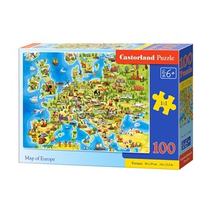 Castorland (B-111060) - "Carte d'Europe" - 100 pièces