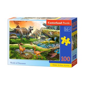 Castorland (B-111084) - "World of Dinosaurs" - 100 pièces
