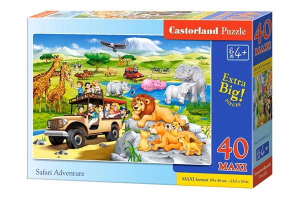 Castorland (B-040322) - "Safari Adventure" - 40 pièces