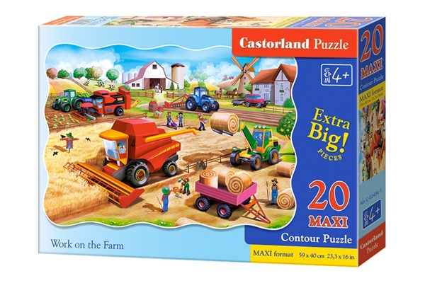 Castorland (C-02436) - "Work on the Farm" - 20 pièces