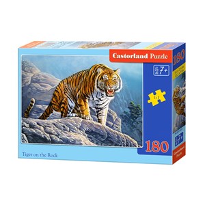 Castorland (B-018451) - "Tiger on the Rock" - 180 pièces