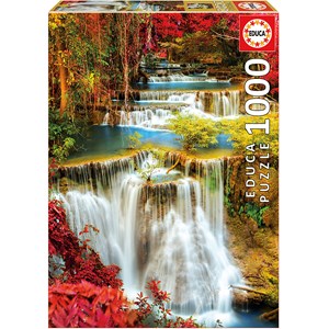 Educa (18461) - "Waterfall in deep Forest" - 1000 pièces
