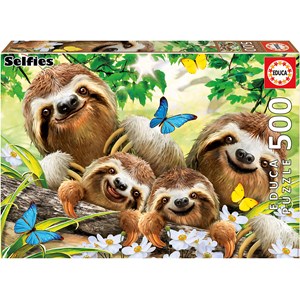 Educa (18450) - "Sloth Family Selfie" - 500 pièces