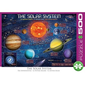 Eurographics (6500-5369) - "The Solar System Illustrated" - 500 pièces