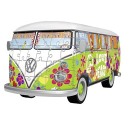 Ravensburger (12532) - "Volkswagen T1, Hippie Style" - 162 pièces