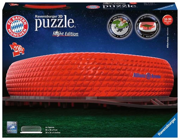 Ravensburger (12530) - "Alliance Arena FC Bayern München" - 216 pièces