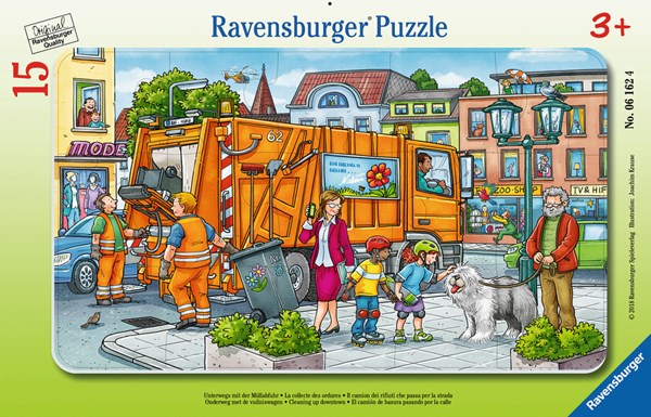 Ravensburger (06162) - "En Route avec la Collecte des Ordures" - 15 pièces