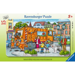 Ravensburger (06162) - "En Route avec la Collecte des Ordures" - 15 pièces
