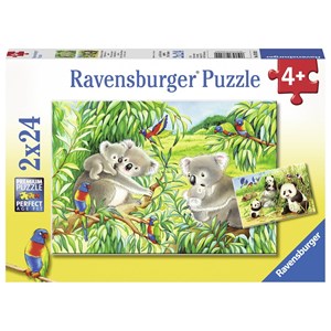 Ravensburger (07820) - "Mignons Koalas et Pandas" - 24 pièces
