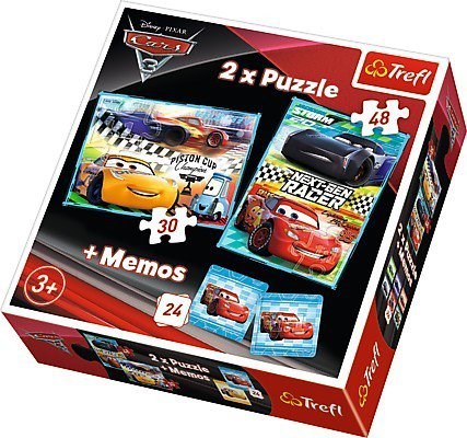 Trefl (90706) - "Cars + Memo" - 30 48 pièces
