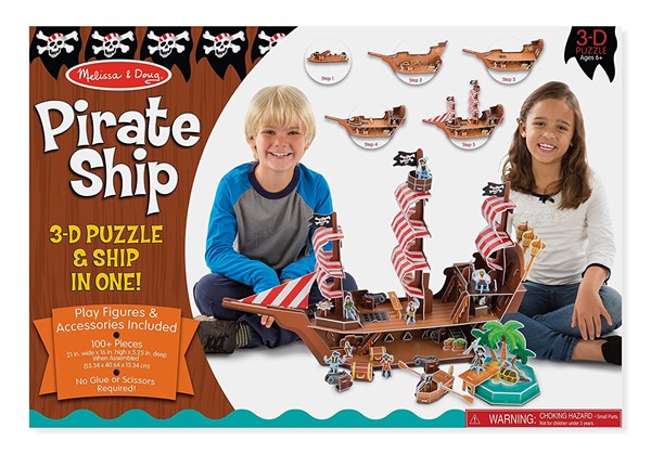Melissa and Doug (9045) - "Pirate Ship" - 100 pièces