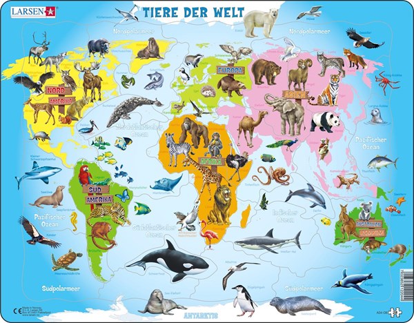 Larsen (A34-DE) - "Animals of the World - DE" - 28 pièces