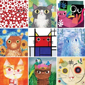 Chronicle Books / Galison (9780735361072) - "Artsy Cats" - 500 pièces